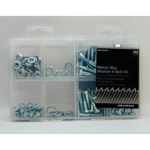 Hillman 161-Piece Metric Nut, Washer & Bolt Kit - Part #590225